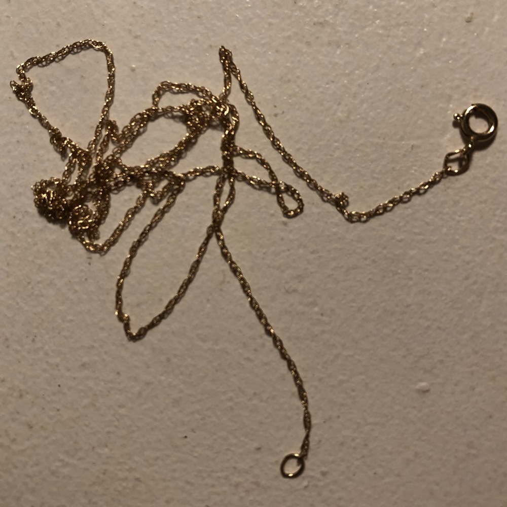 Very Very dainty 10k gold chain